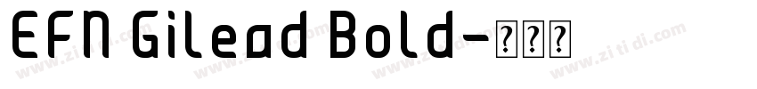 EFN Gilead Bold字体转换